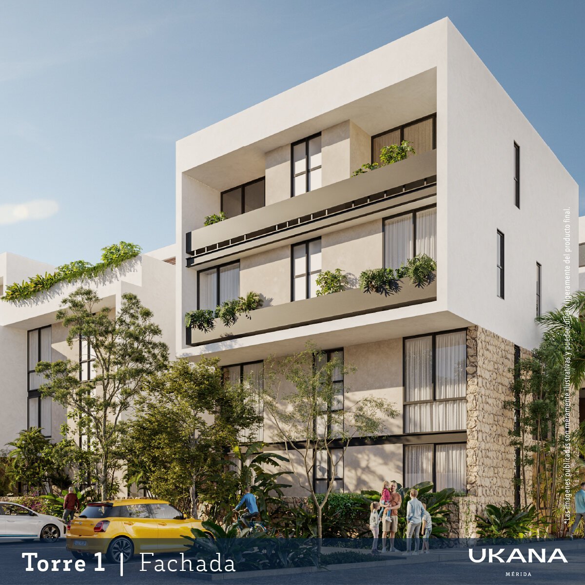 Fachada Torre 1 Ukana Mérida