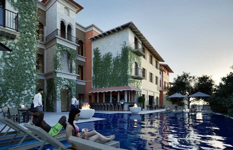 Hotel con alberca en Valle de los Encinos