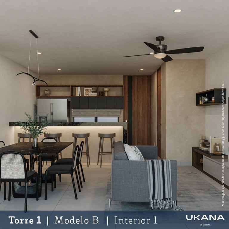 Interior Modelo B Ukana Mérida